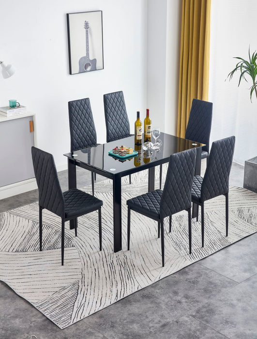 Dining Chairs (Set of 6) - Black