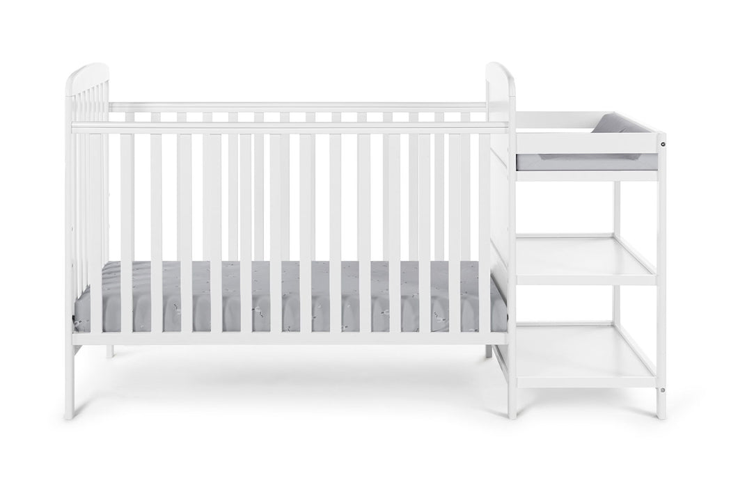 Ramsey 3-In-1 Convertible Crib And Changer Combo - White