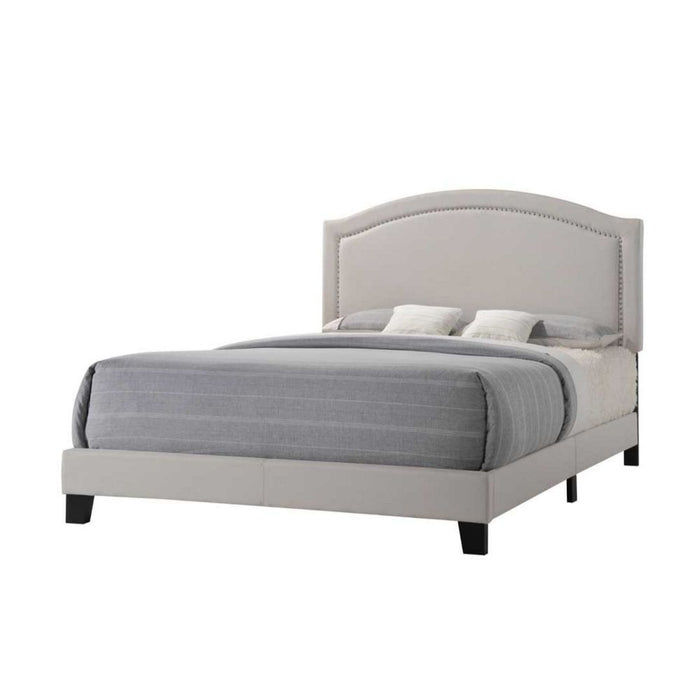 Garresso - Queen Bed - Fog Fabric