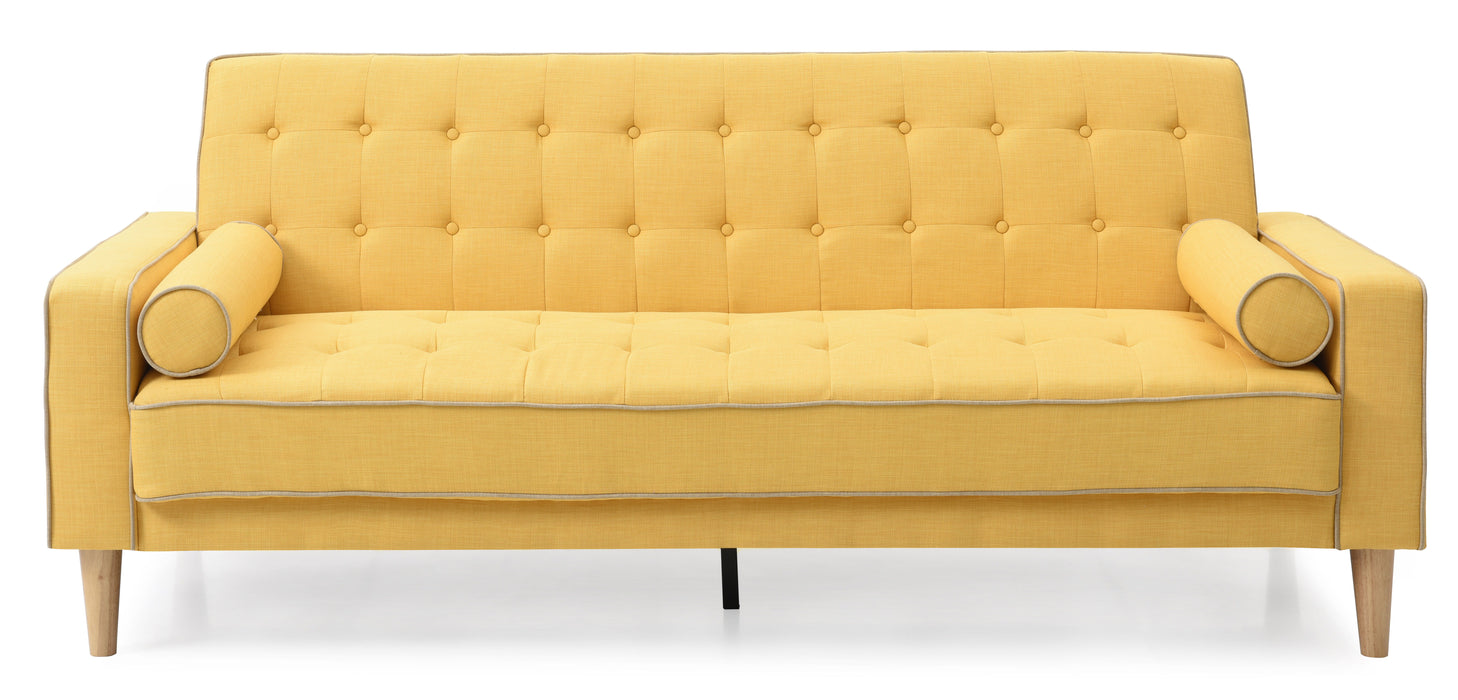 Glory Furniture Andrews Sofa Bed, Yellow