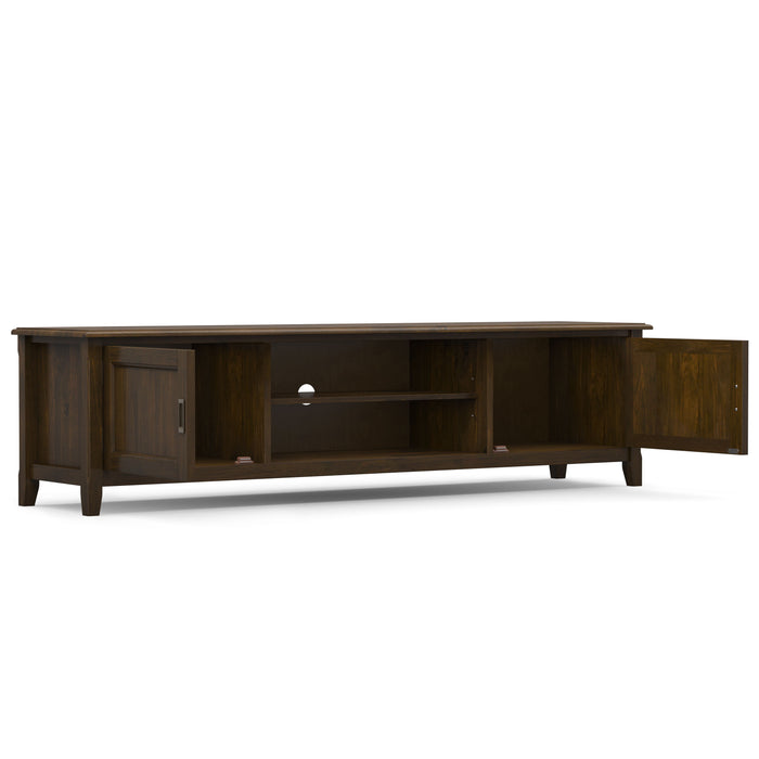 Burlington - 72" Low TV Media Stand - Mahogany Brown