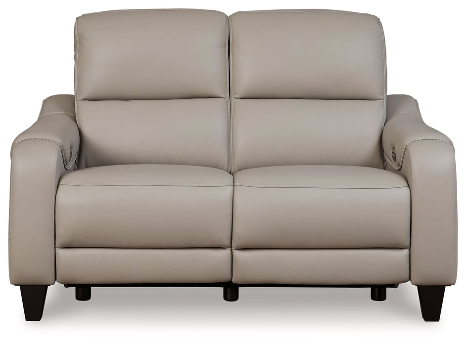 Mercomatic - Power Reclining Loveseat With Adj Headrest