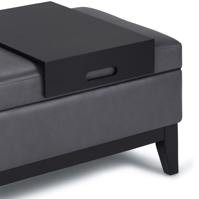 Oregon - Storage Ottoman Bench with Tray