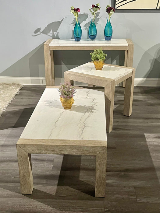 T1321 - Coffee Table - Natural / White