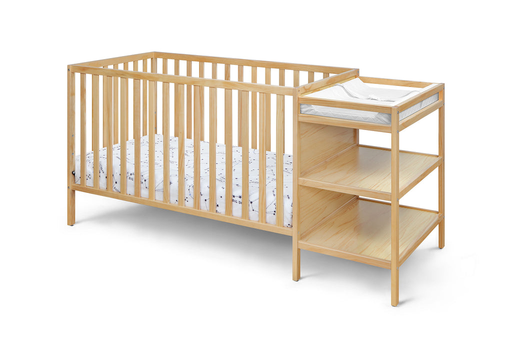 Palmer 3-In-1 Convertible Crib And Changer Combo Natural