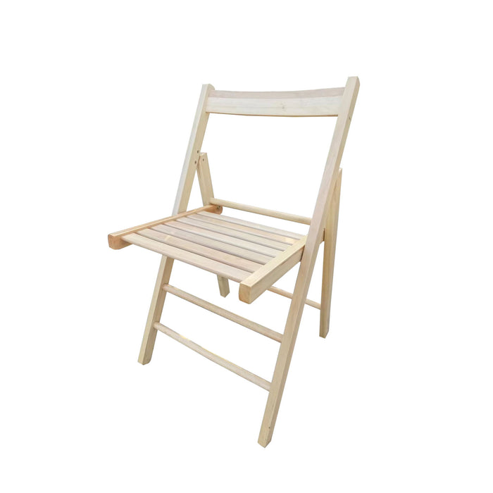 Folding Chair (Set of 2) - Foldable Style - Natural