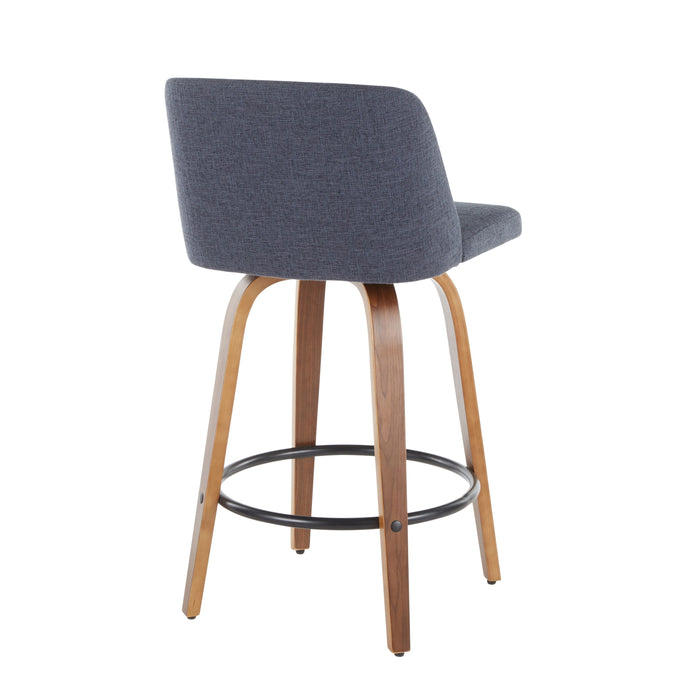 Toriano - Mid Century Modern, Counter Stool (Set of 2)