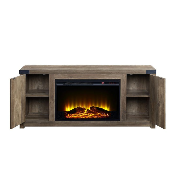 Tobias - Fireplace - Rustic Oak Finish - 25"