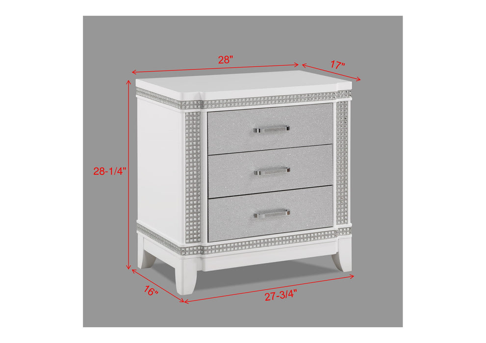 Ariane - Nightstand - White