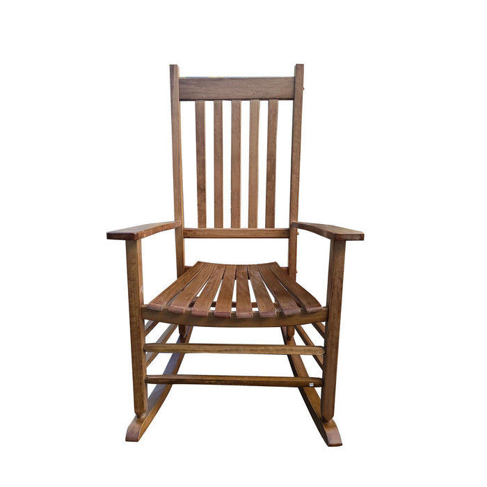 Balcony Porch Adult Rocking Chair Brown