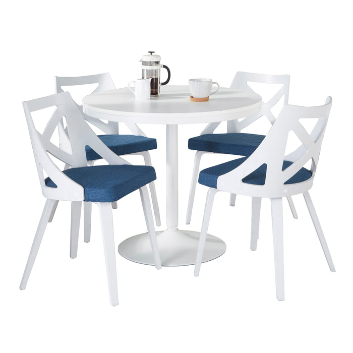 Dakota Charlotte - 5 Piece Contemporary Design, Dining Set