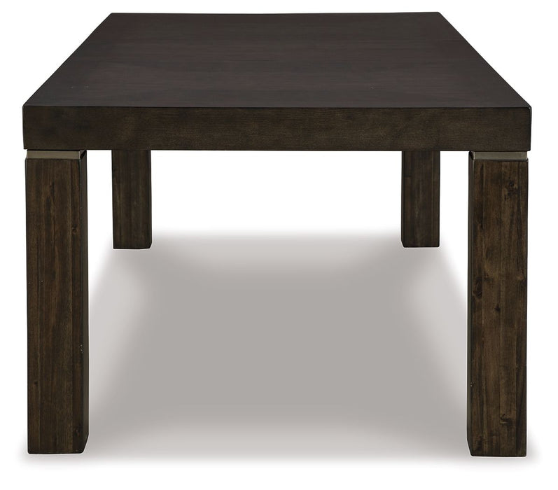 Hyndell - Marrón oscuro - Mesa auxiliar rectangular para comedor