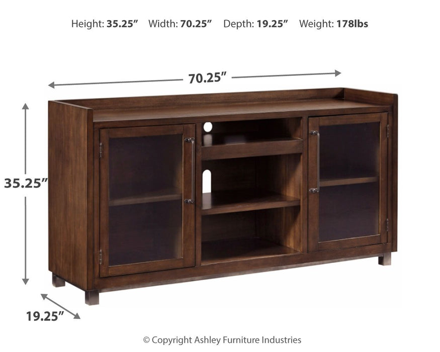 Starmore - Marrón - Mueble para TV XL con opción de chimenea