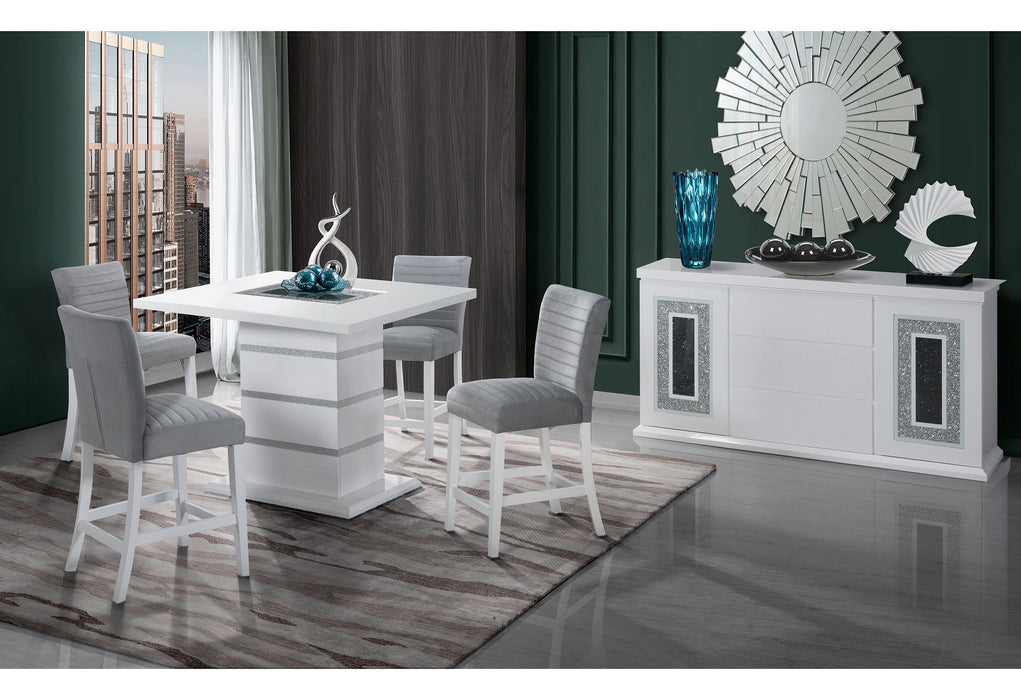 Monaco - Bar Table - White