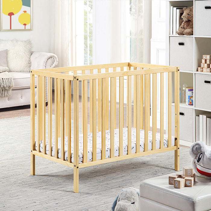 Palmer - 3-in-1 Convertible Mini Crib Baby With Mattress Pad