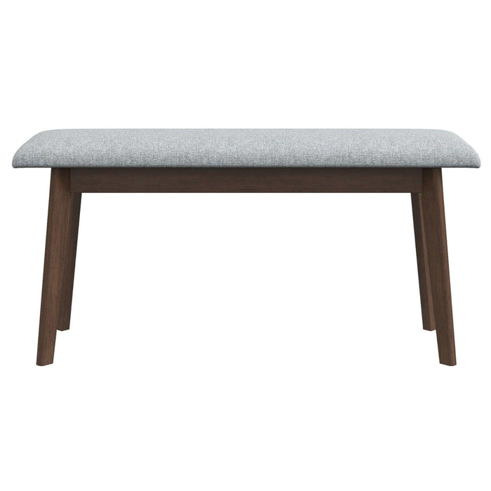 Carlos - Fabric Upholstered Solid Wood Bench