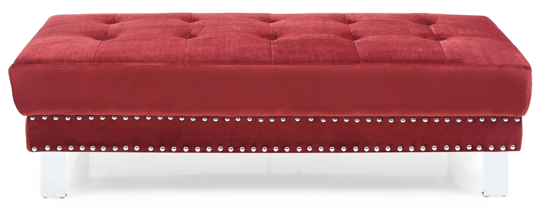 Glory Furniture DerEastern King Ottoman, Cherry