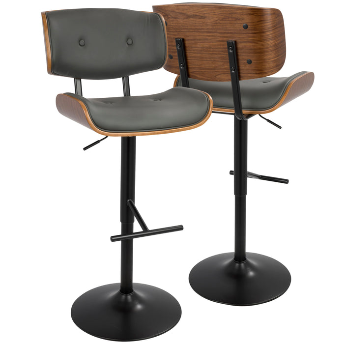 Lombardi - Mid Century Modern Adjustable Barstool