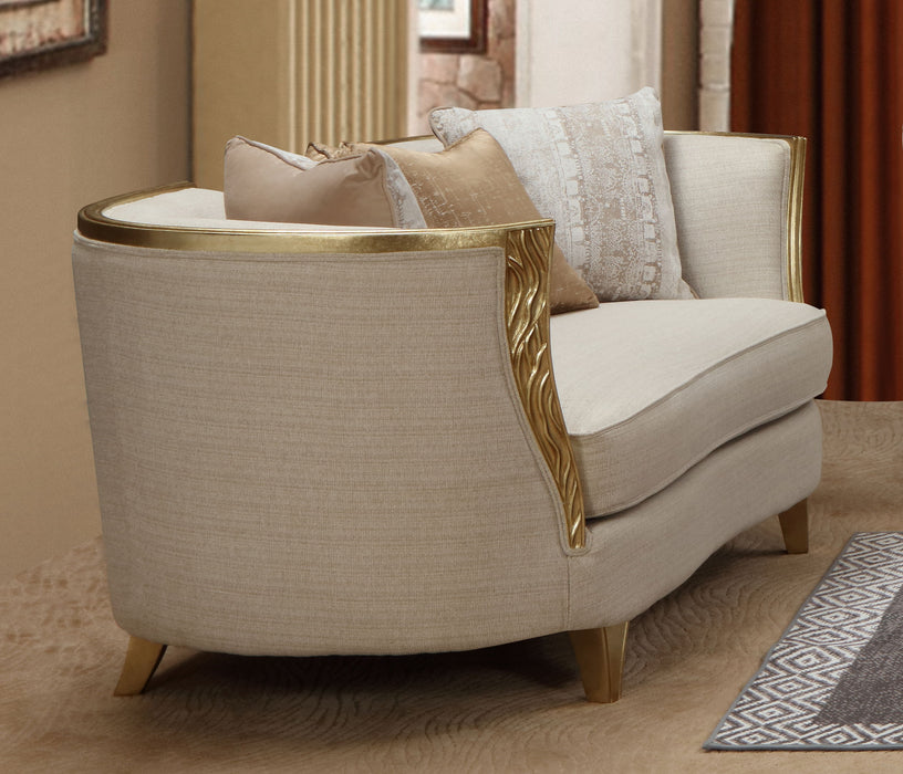 Cora - 3 Piece Living Room Set - Gold