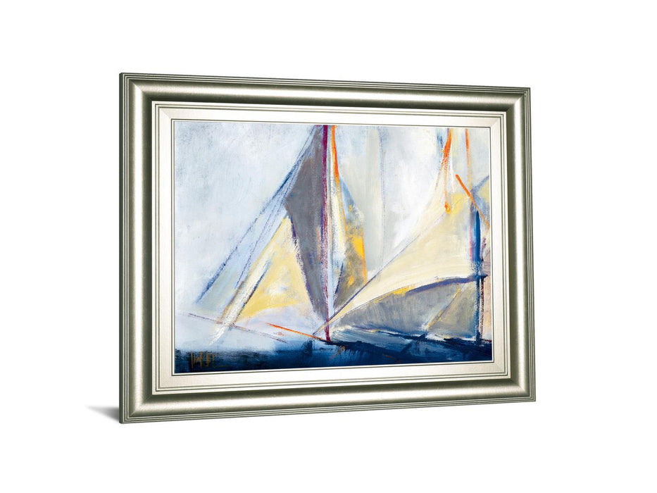 Light Breeze By Torres, M.A. - Framed Print Wall Art - Light Blue