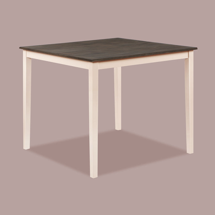 Theodore - Conjunto de mesa com altura de balcão de 5 peças - Branco