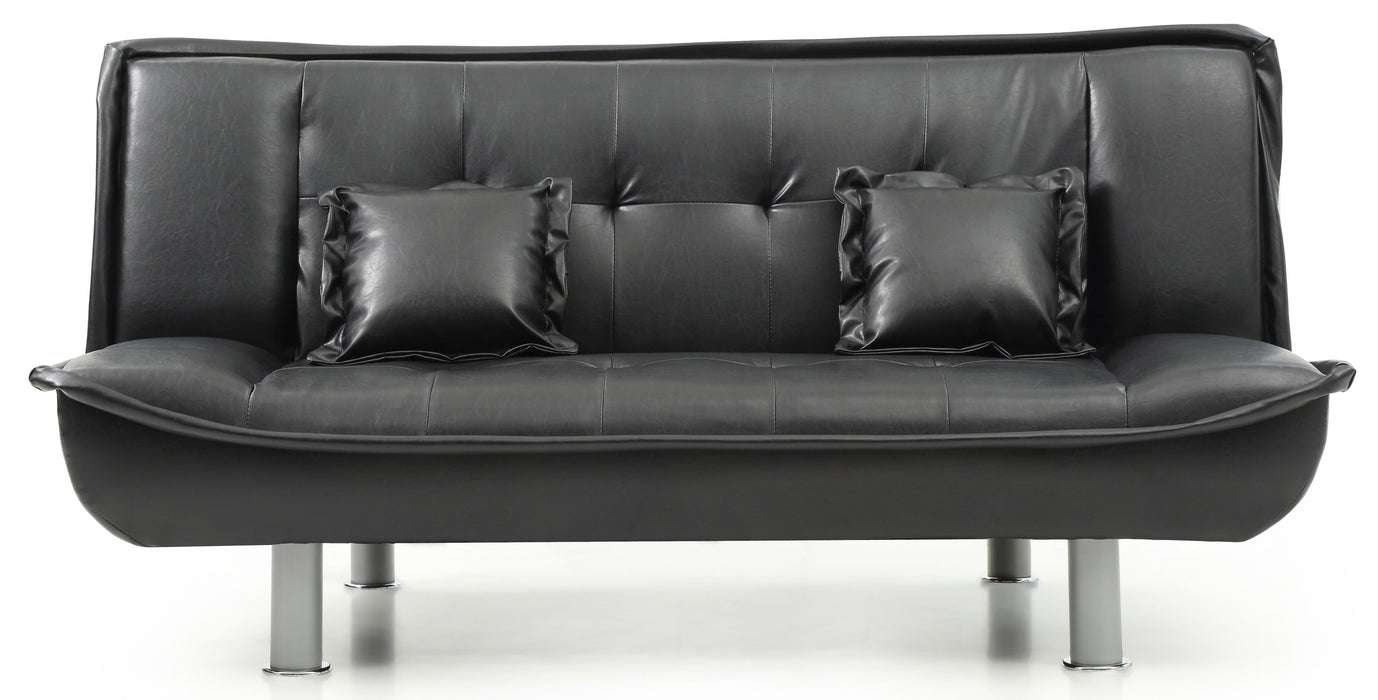 Glory Furniture - Glory Furniture Lionel Sofa Bed - Black - PU