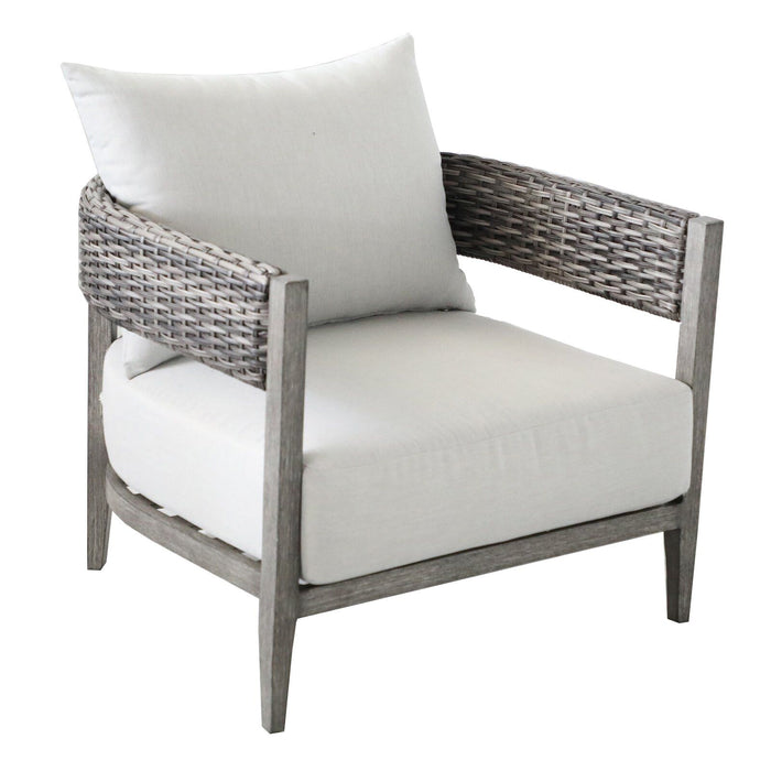 Wicker Club Chair (Set of 2) - Gray