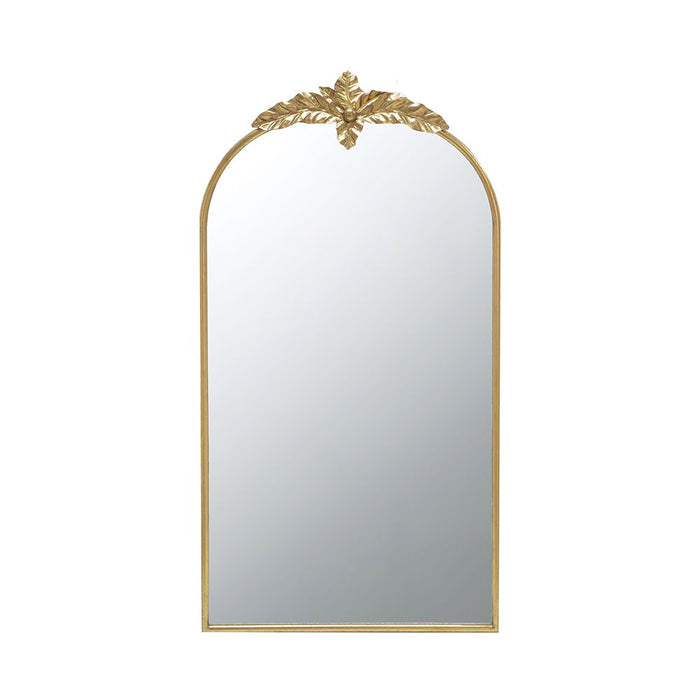 Arched Wall Mirror With Metal Frame, Wall Mirror For Living Room Bedroom Hallway - Gold