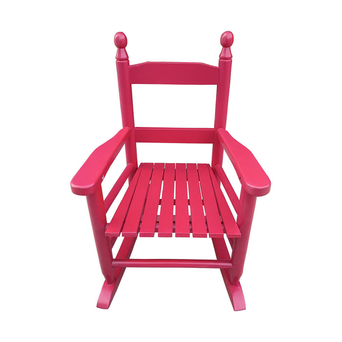 Children'S Rocking Red Chair - Indoor Or Outdoor - Suitable For Kids - Durable