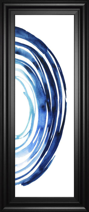 18x42 Blue Vortex II By Grace Popp - Blue