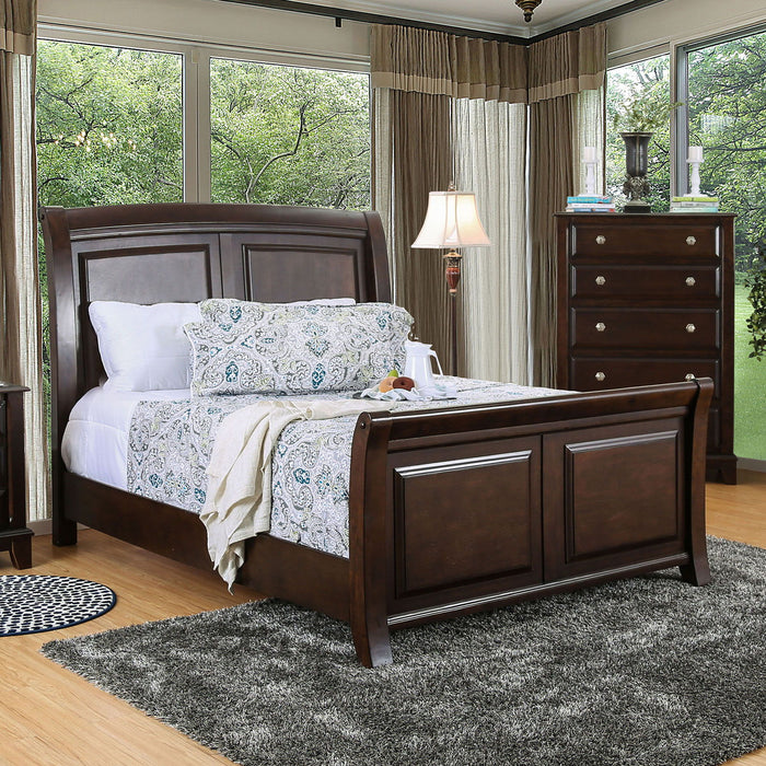 Litchville - Queen Bed - Brown Cherry