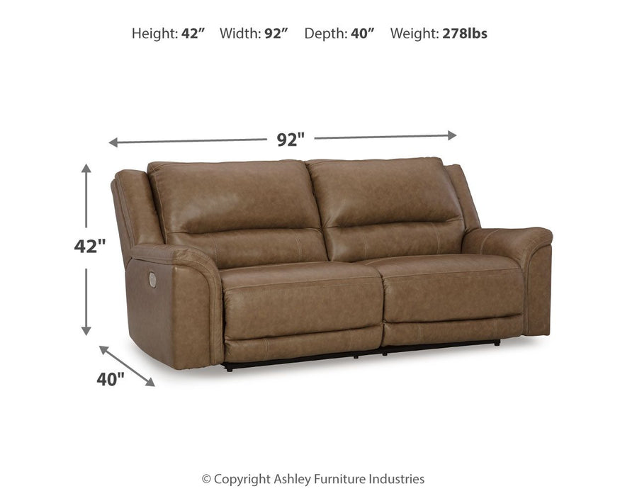 Trasimeno - Caramelo - Reposacabezas ajustable para sofá Pwr Rec de 2 asientos