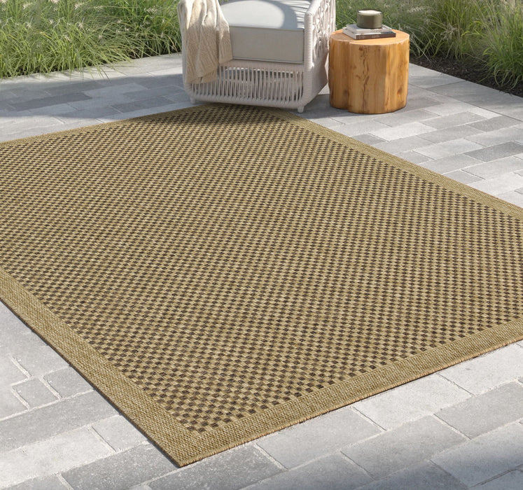 Earth - 5'3" X 7'3" Polypropylene, Indoor / Outdoor Area Rug - Jute / Mocha