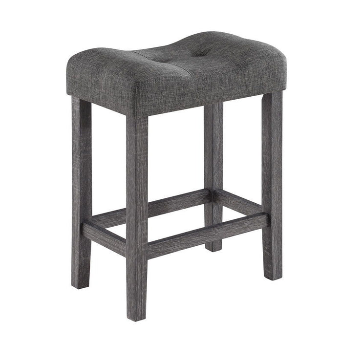 Lucian - Counter Height Pub Table With Tufted Linen Stools