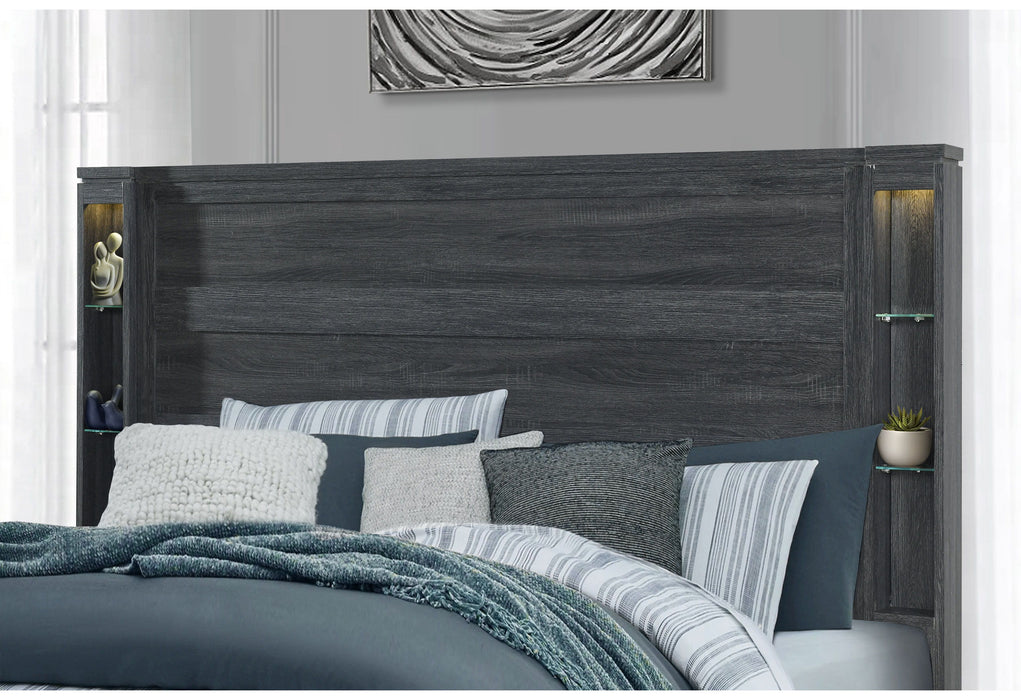 Cypress - 5 Piece Full Bedroom Set - Dark Gray