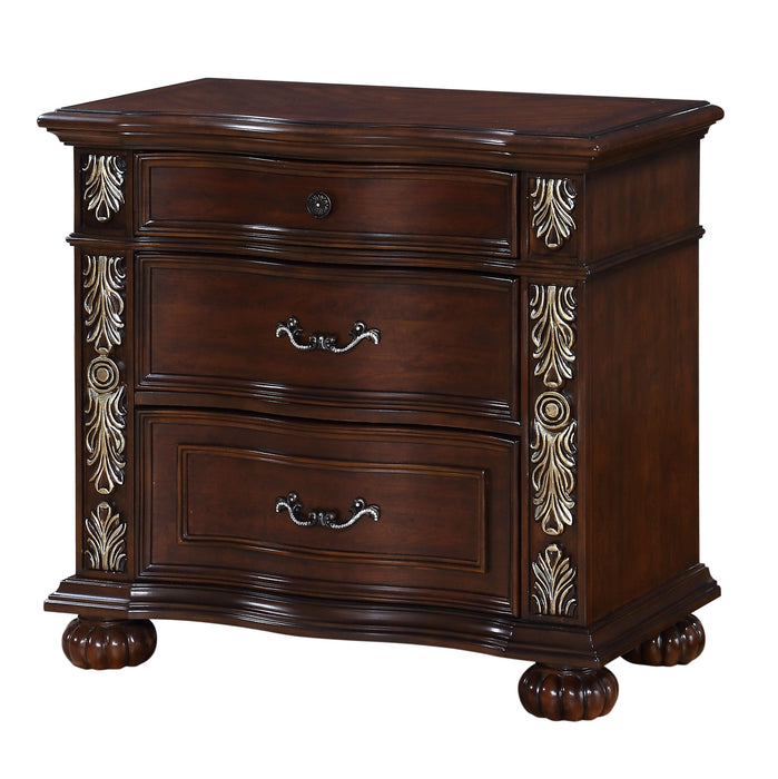 Rosanna - Nightstand - Dark Brown