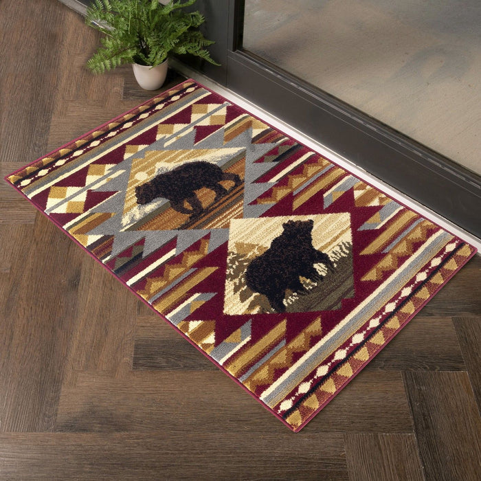 Nature's Nest - GC_CBL3001 Multi 5' x 7' Lodge Area Rug