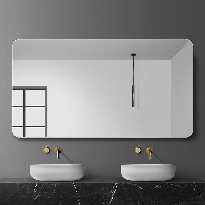 Bathroom Vanity Mirror, Wall-Mounted Mirror For Bathroom Anti-Fog Waterproof - Clear