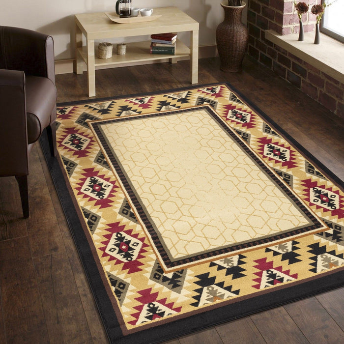 Tribes - 2' X 3' Southwest Area Rug - Cream