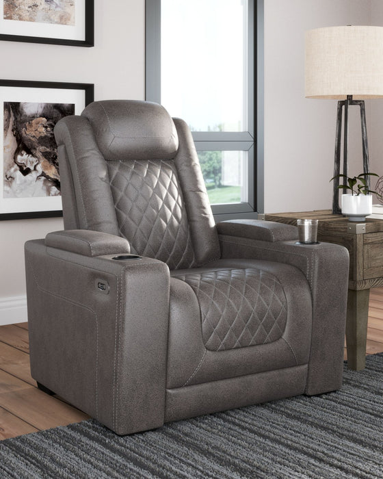 Hyllmont - Cinza - Pwr Recliner/Adj Headrest