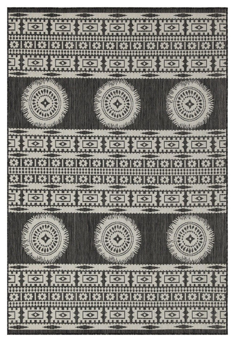 Sunshine - 2'7" X 7'3" Indoor / Outdoor Area Rug - Anthracite