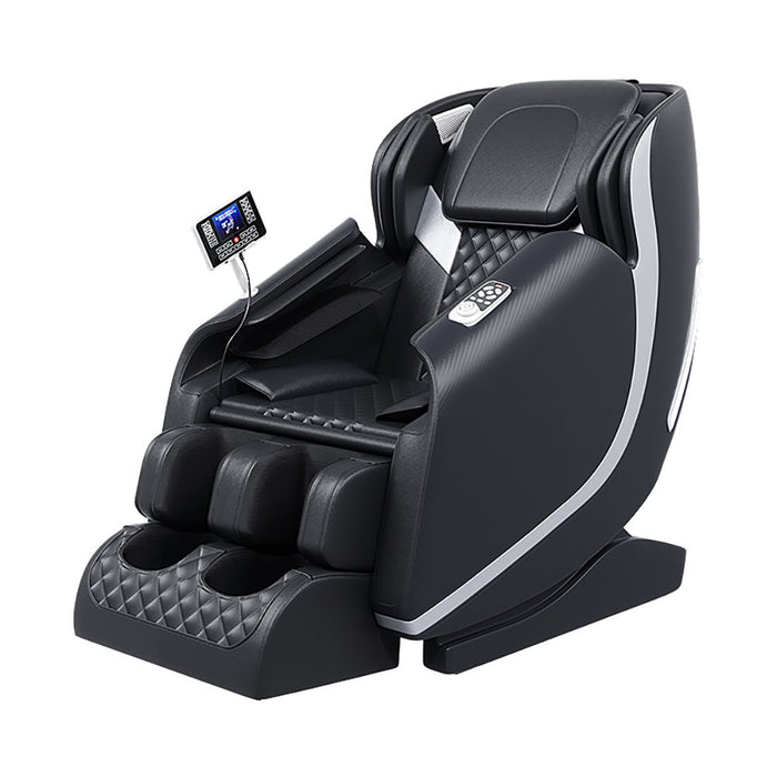 Massage Chair Zero Gravity Full Body Airbags, Bluetooth Speaker, Shiatsu Foot Massage - Black