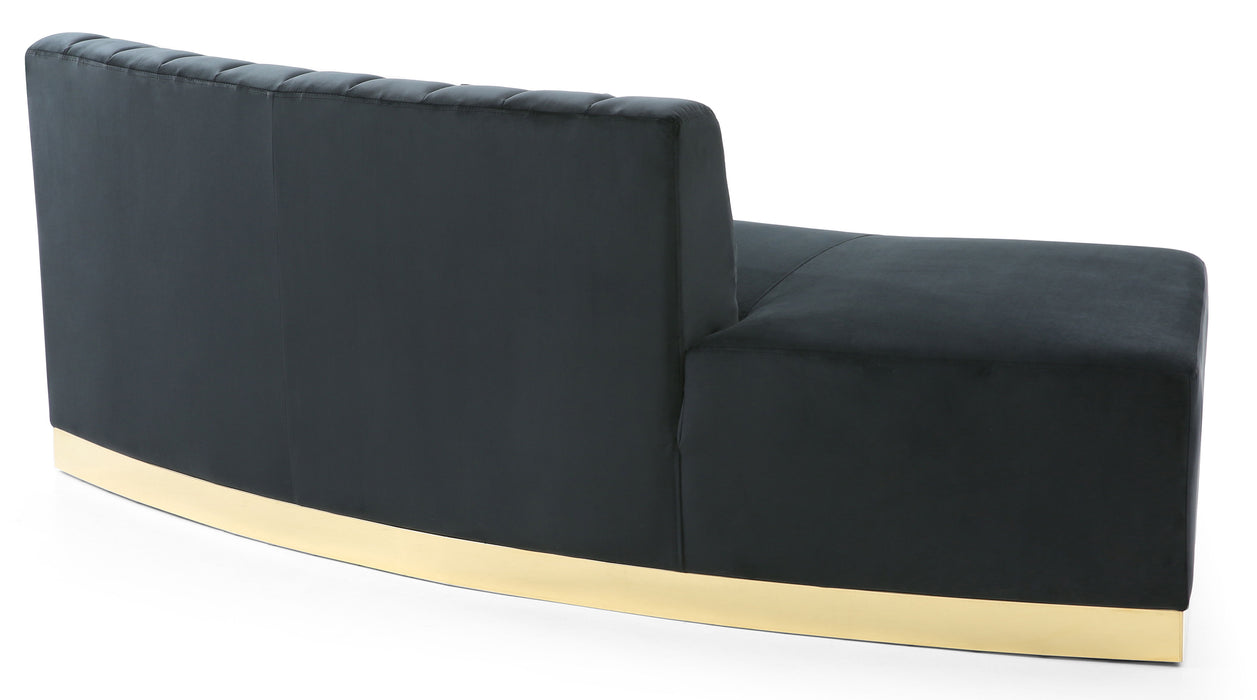 Glory Furniture Brentwood Chaise, Black