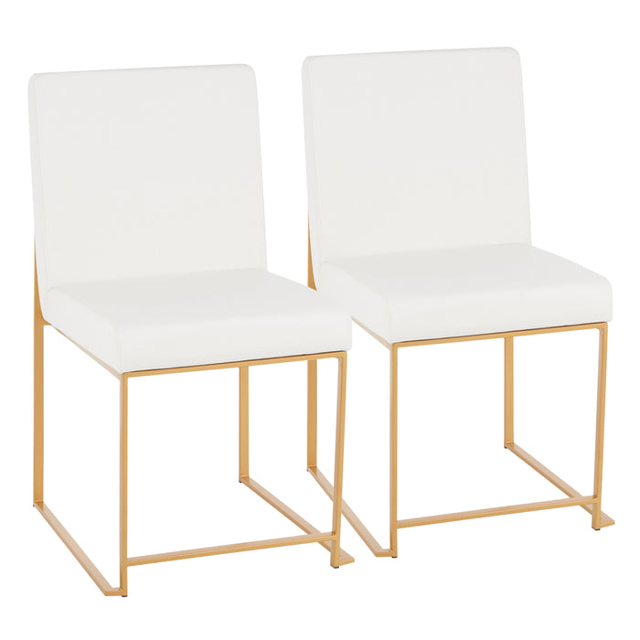 Fuji - Contemporary Stylish Frame, High Back Dining Chair (Set of 2)