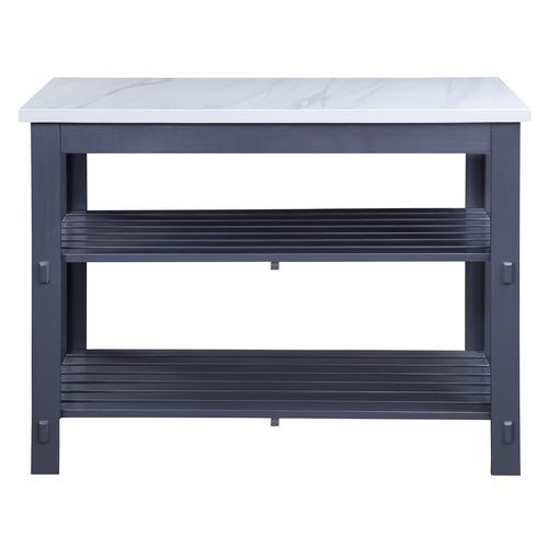 Enapay - Kitchen Island - Black