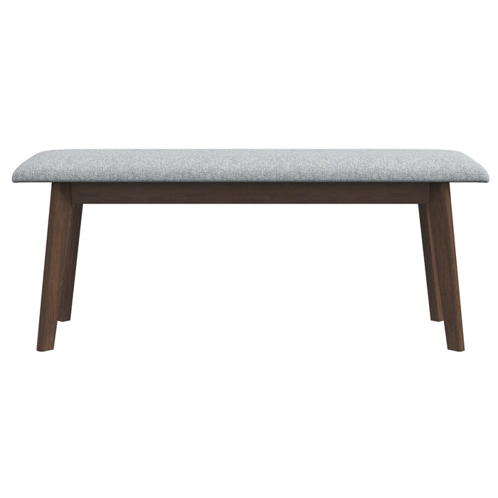 Carlos - Fabric Upholstered Solid Wood Bench