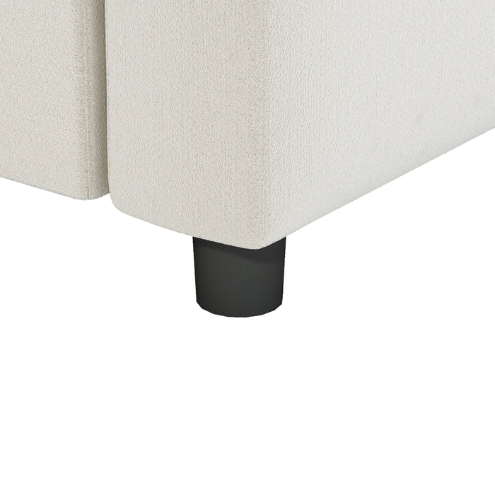 Modular Sectional Reversible U Shaped Couch Set, Free Combination Minimalist Style Oversized 8 Seat Convertible Sofa