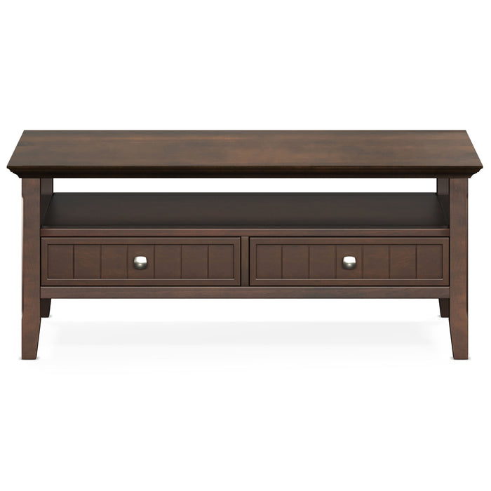 Acadian - Coffee Table with Drawer - Brunette Brown