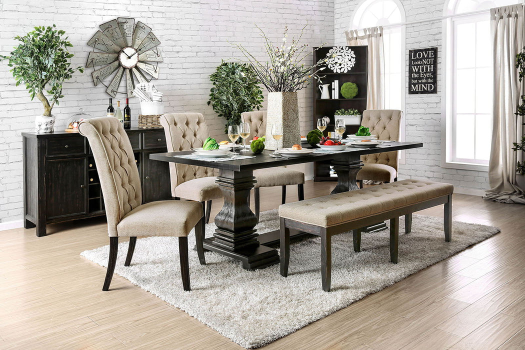 Nerissa - Dining Table - Antique Black