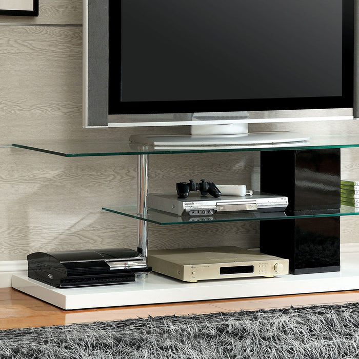 Neapoli - Console de TV - Preto / Branco